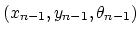 $(x_{n-1},y_{n-1},\theta_{n-1})$